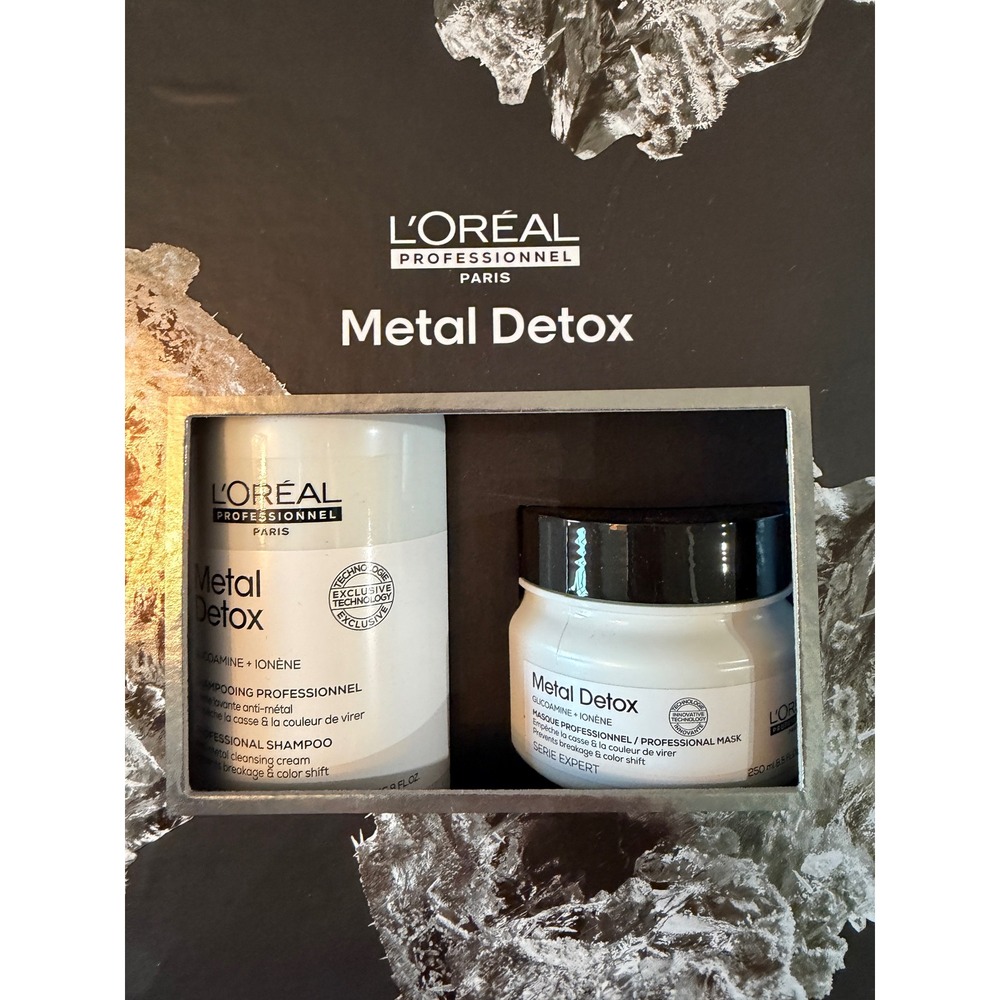 Loreal Professionnel Metal Detox Hair Care Set  Anti-Breakage Color Protect